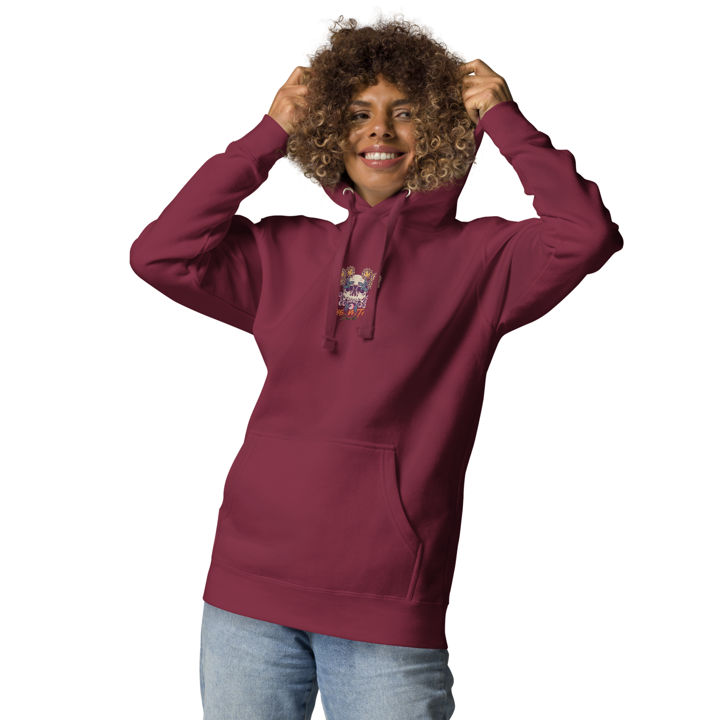 Die With A Smile Happy Hearts Hoodie