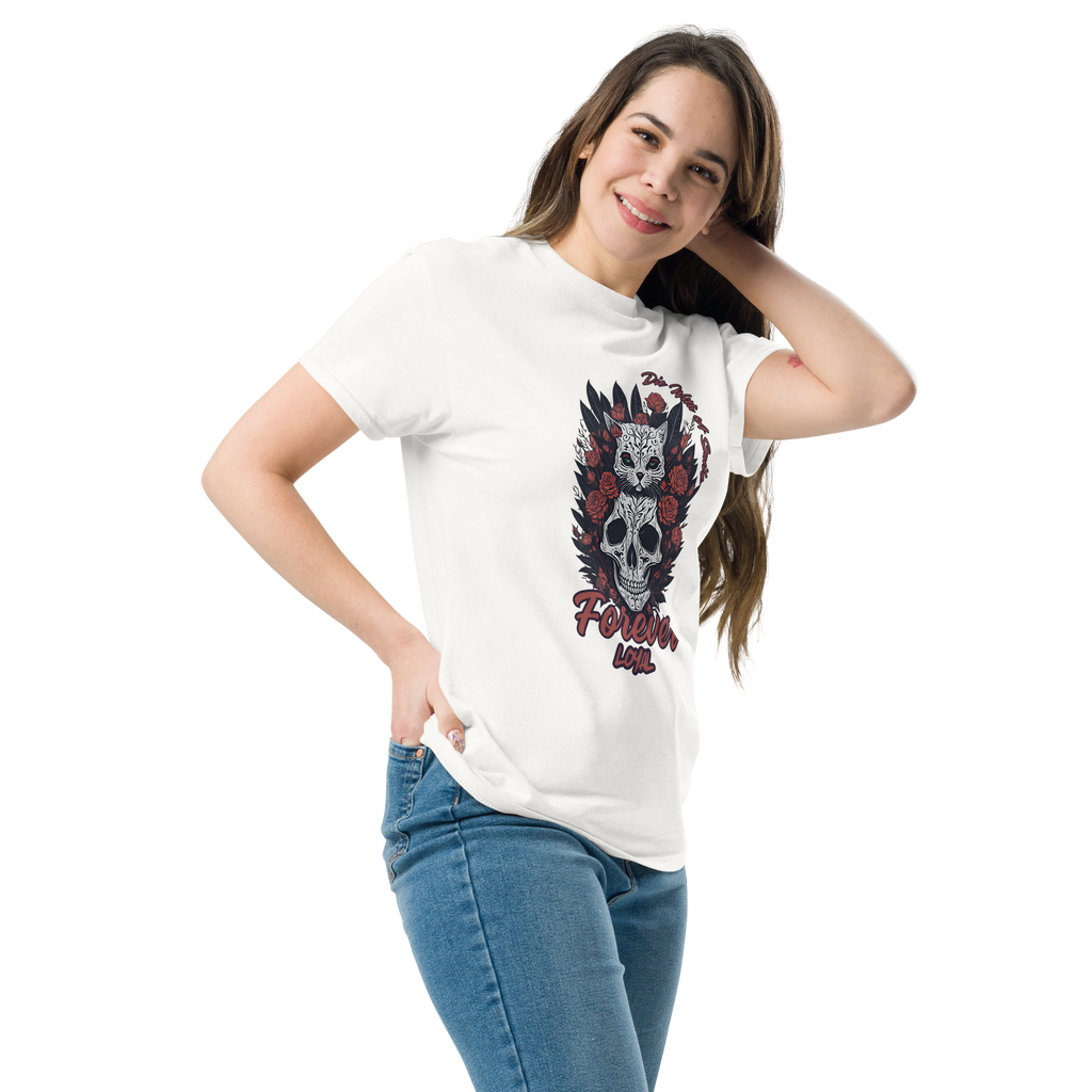 Die With A Smile Cat Lover Tee