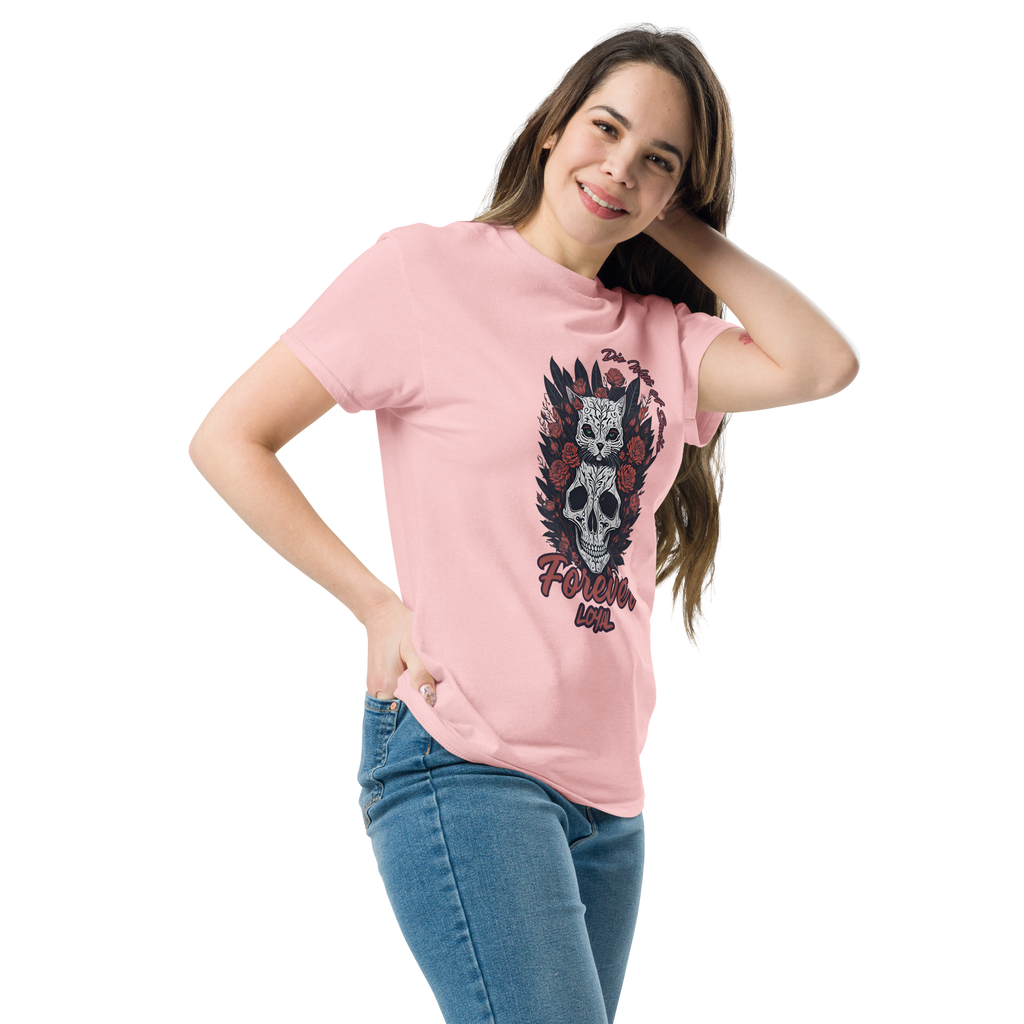 Die With A Smile Cat Lover Tee