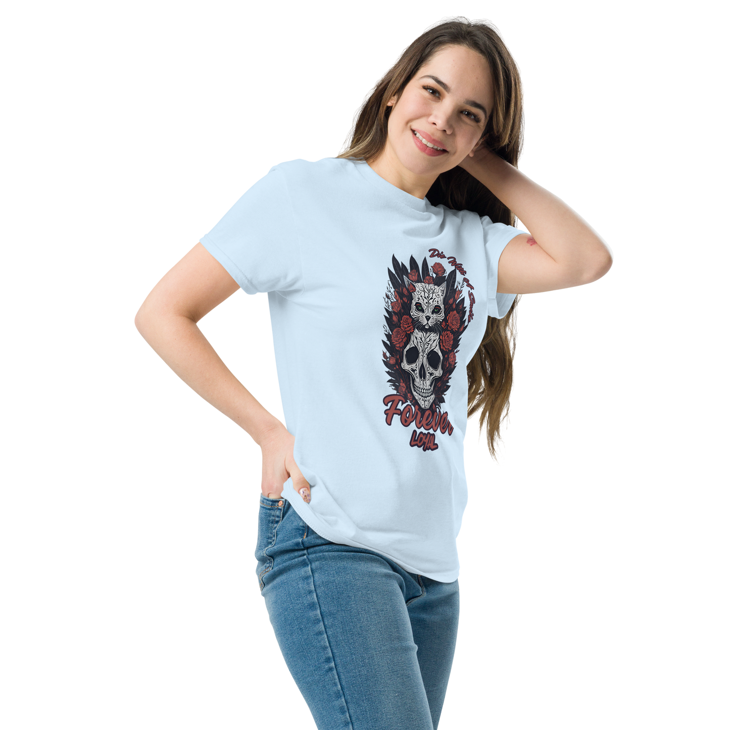 Die With A Smile Cat Lover Tee